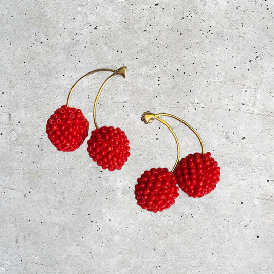 Cherry 18K Gold Earrings