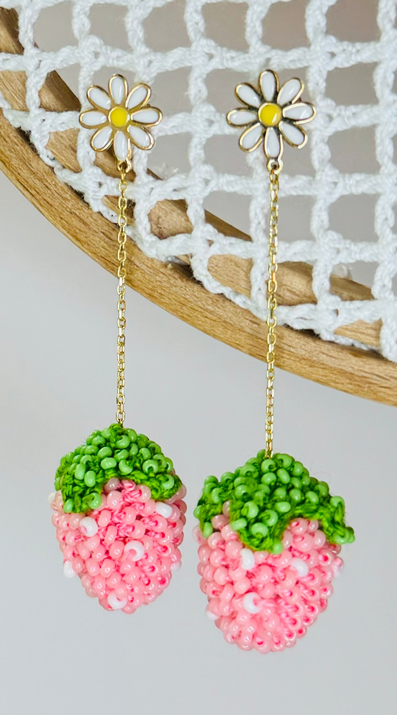 Strawberry 18k Gold Earrings