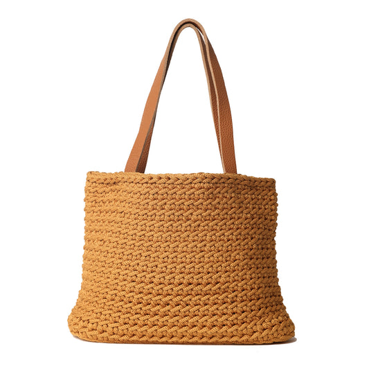 Crochet Shoulder Bag - yellow