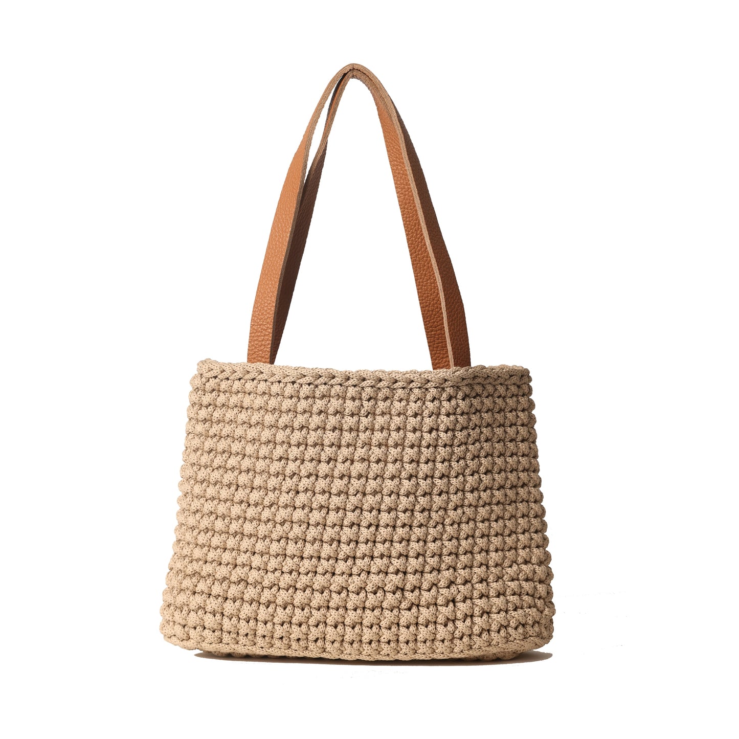 Crochet Shoulder Bag - beige